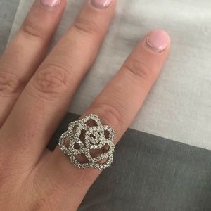 Swarovski flower ring